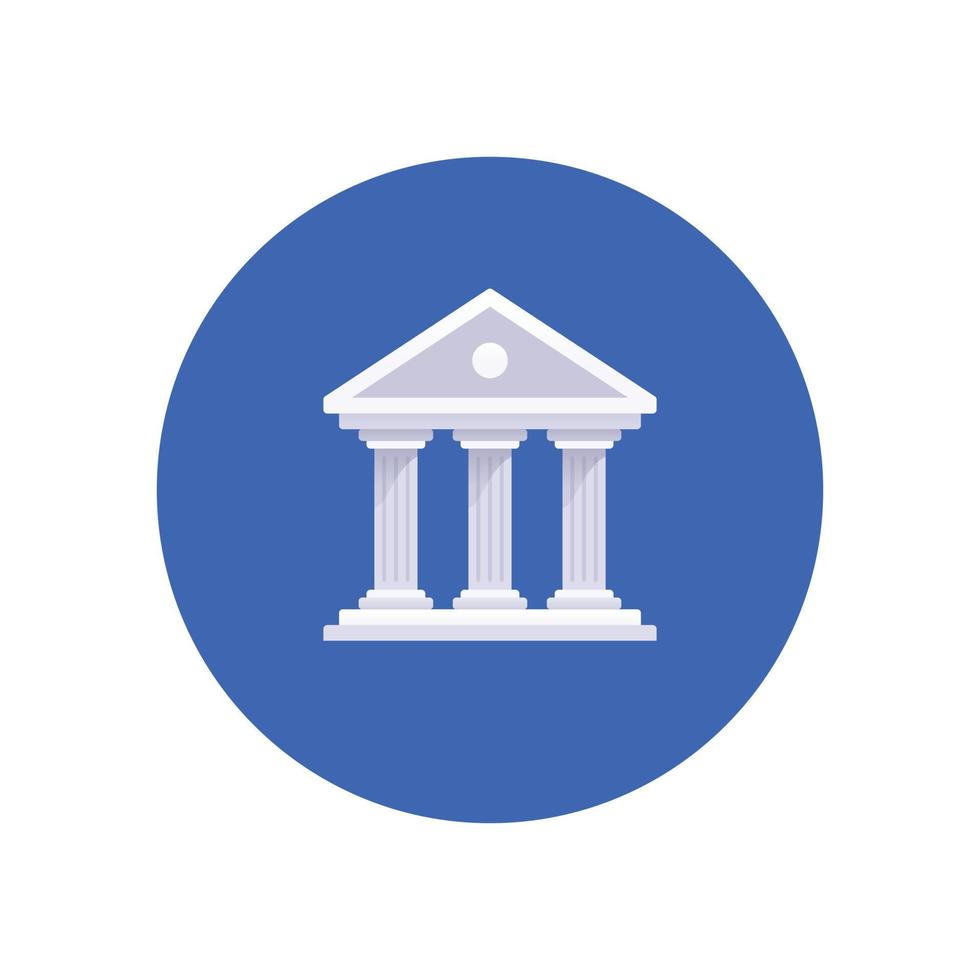 Money Bank icon. Simple vector illustration of isolated bank