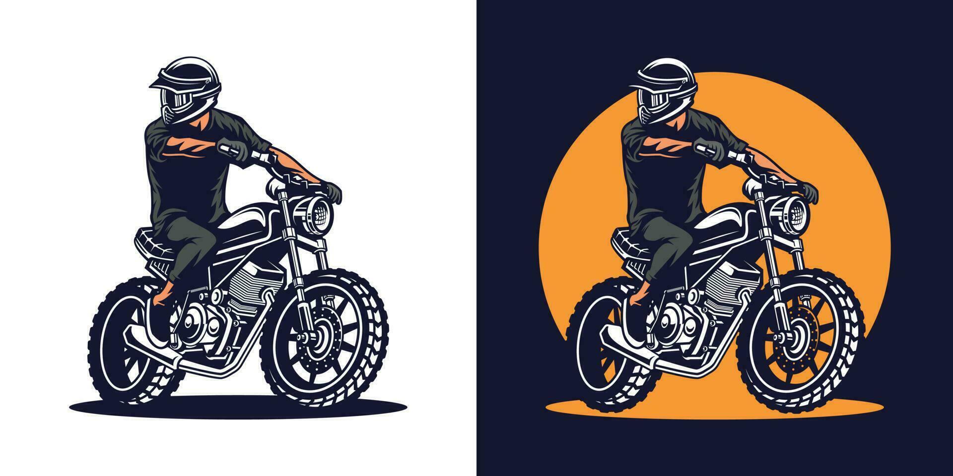 custom motorcycles vector