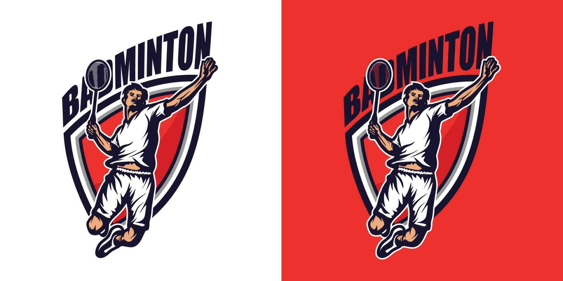 vector de logotipo de bádminton