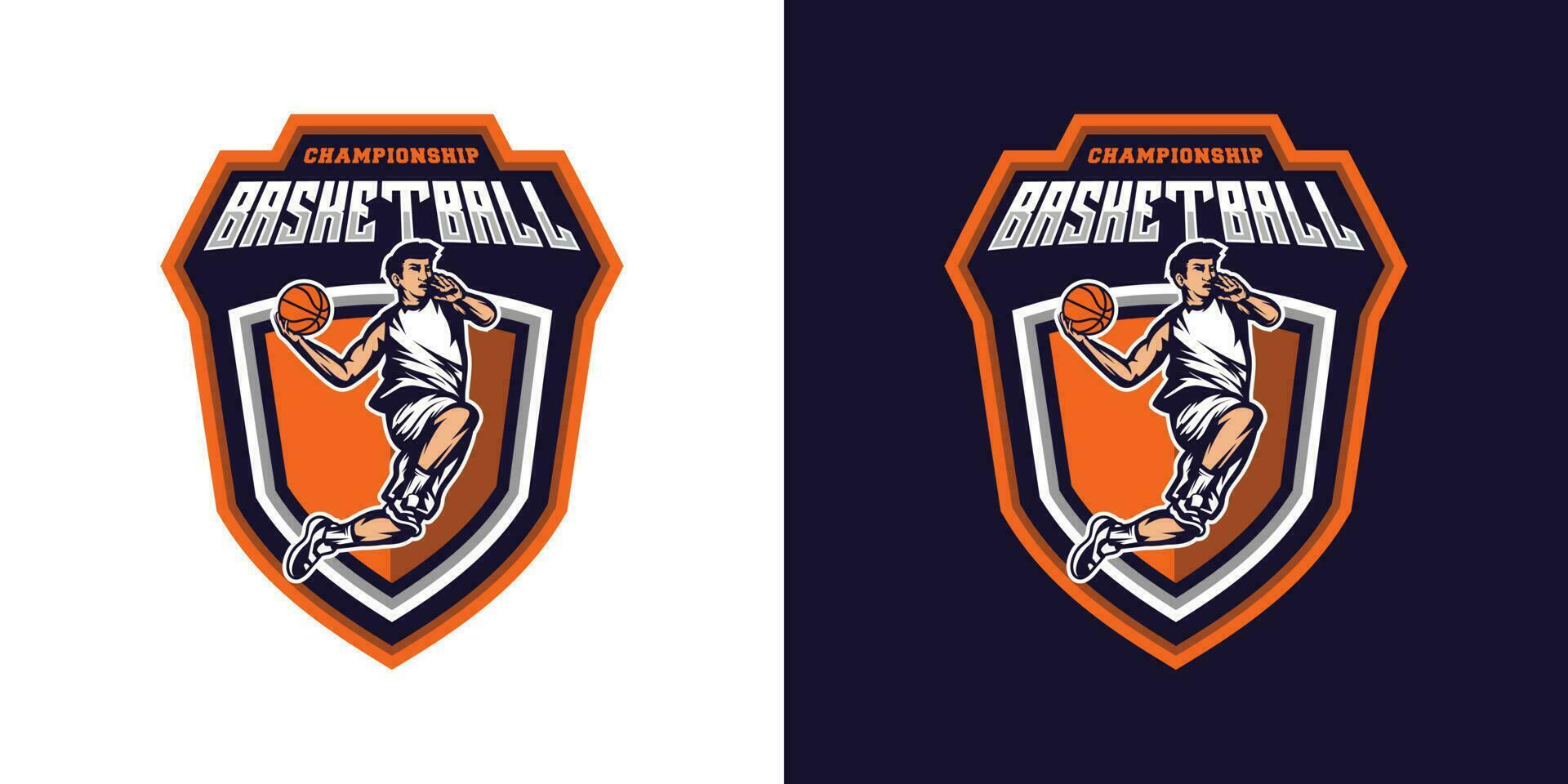 logotipo de baloncesto vector