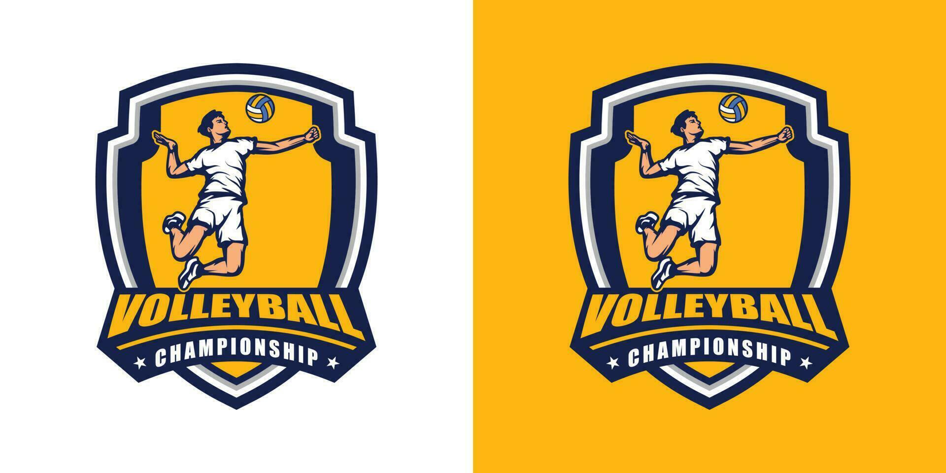 volleyball logo vector