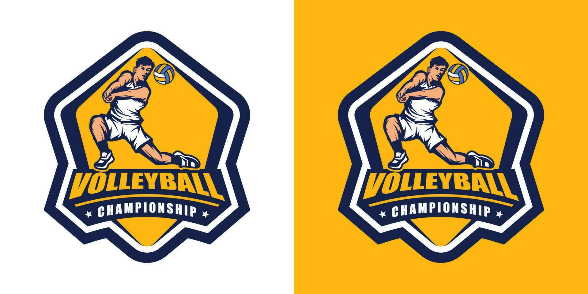 vector de logotipo de voleibol