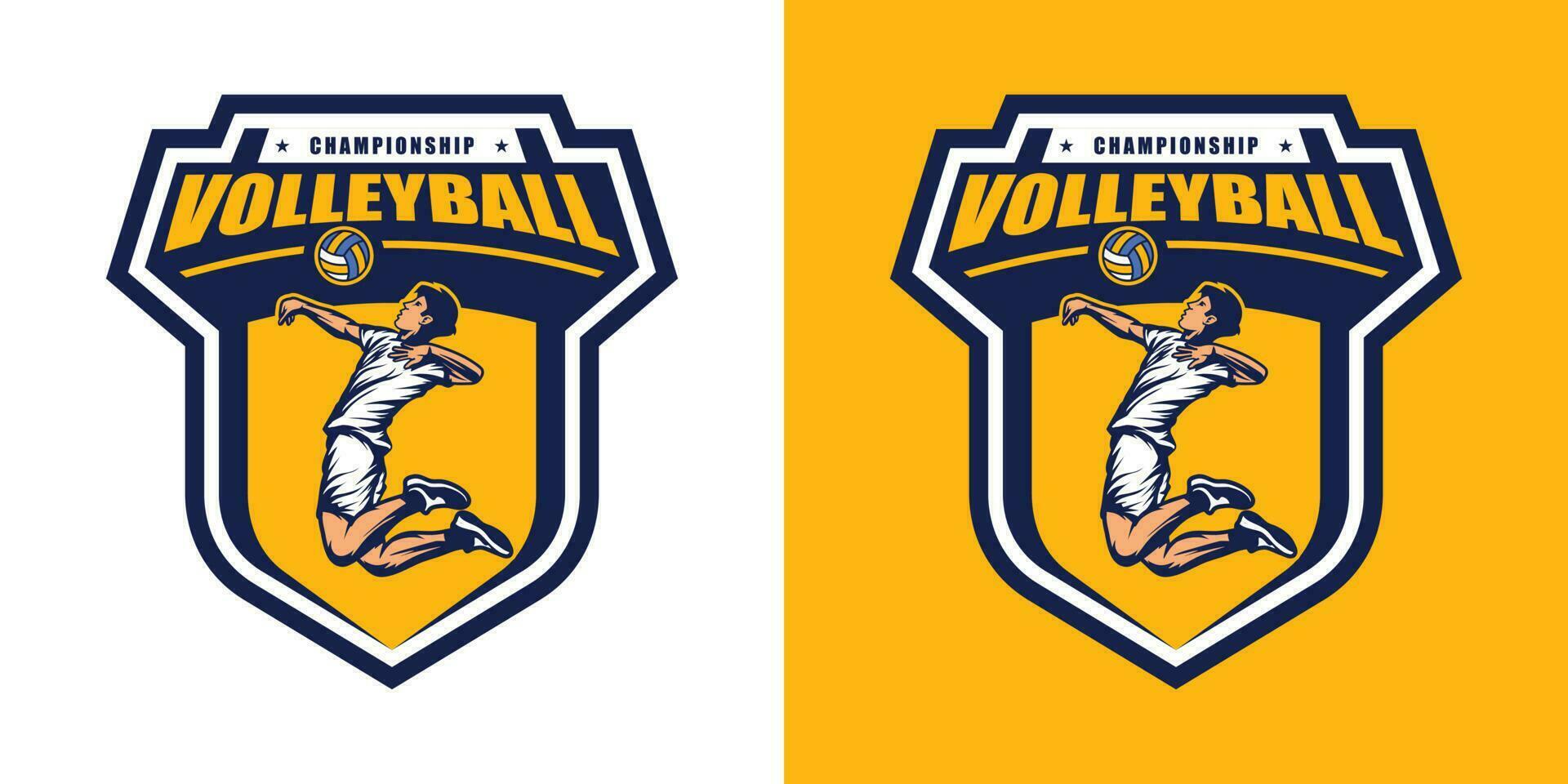 vector de logotipo de voleibol
