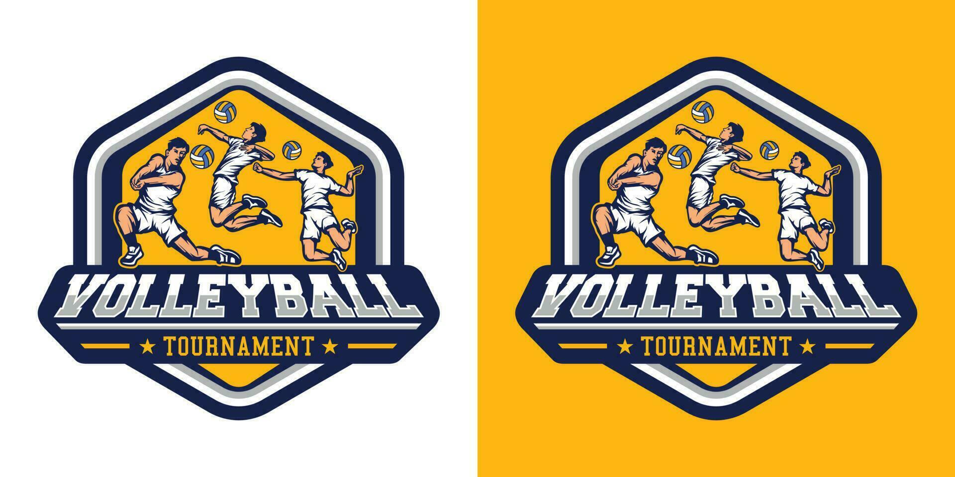 vector de logotipo de voleibol