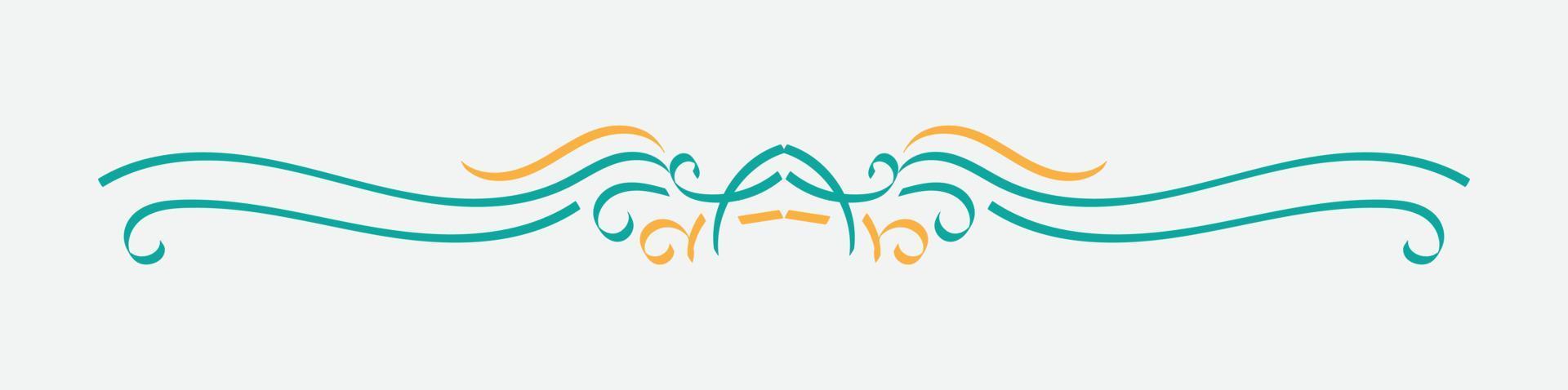 Vintage book vignette, divider and separator vector