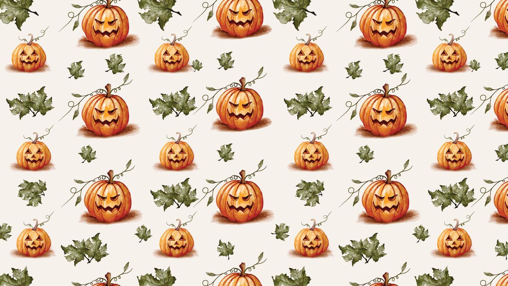Flat illustration halloween pattern collection for new template vector