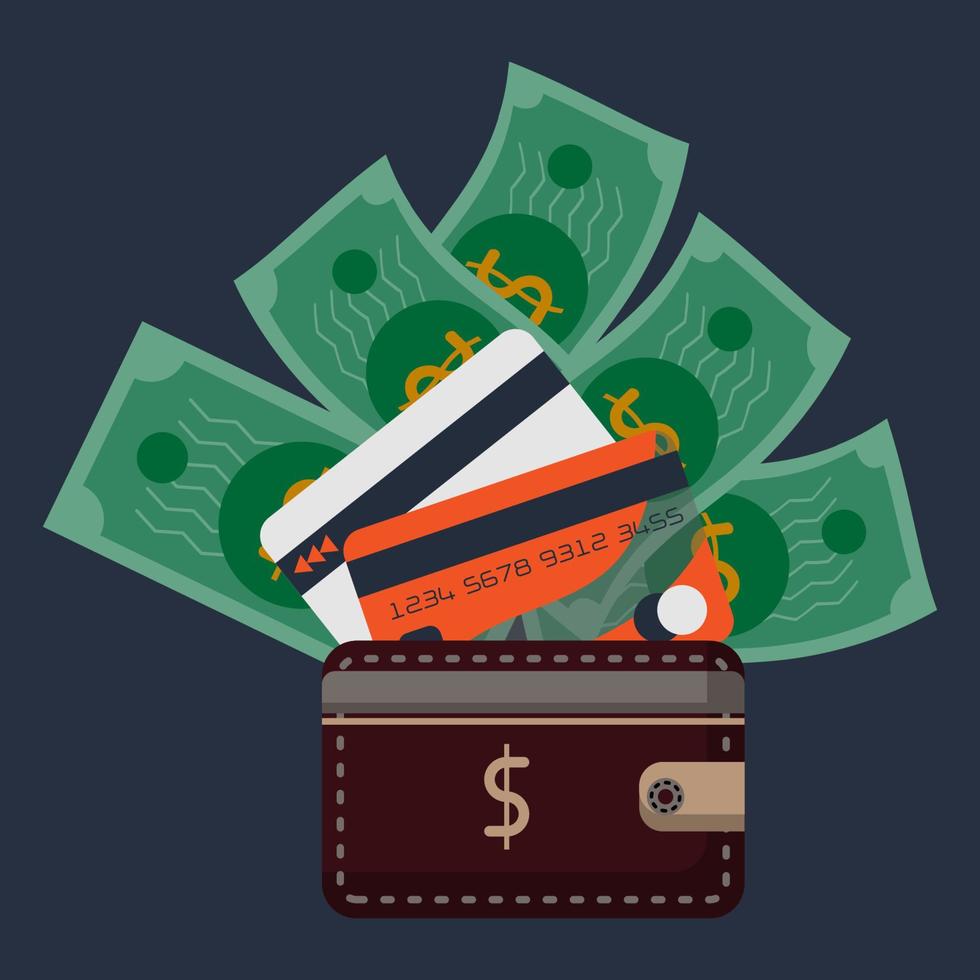 Credit Card design for online shopping, online payment concept. for business finance, online banking, and shopping online. vector illustration