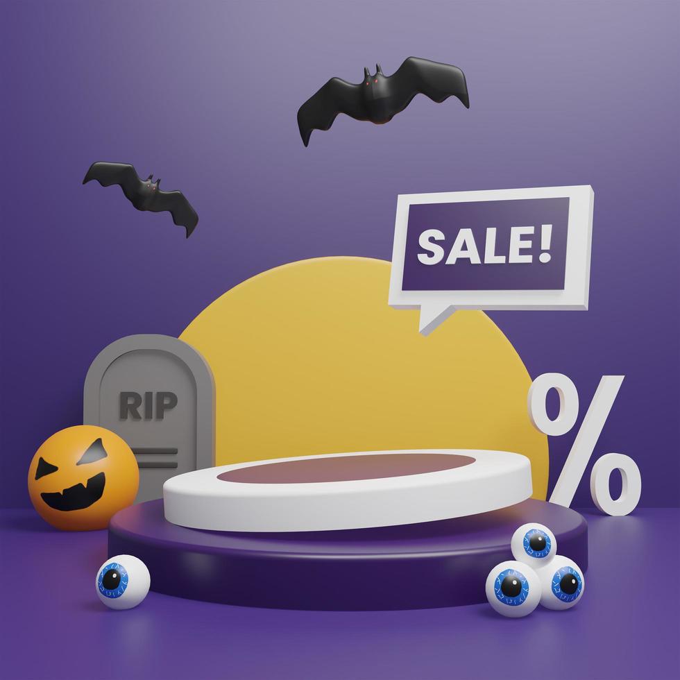 3D Podium Sale for Halloween photo