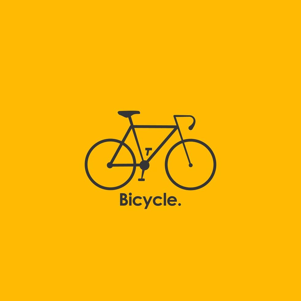 vector de logotipo de bicicleta