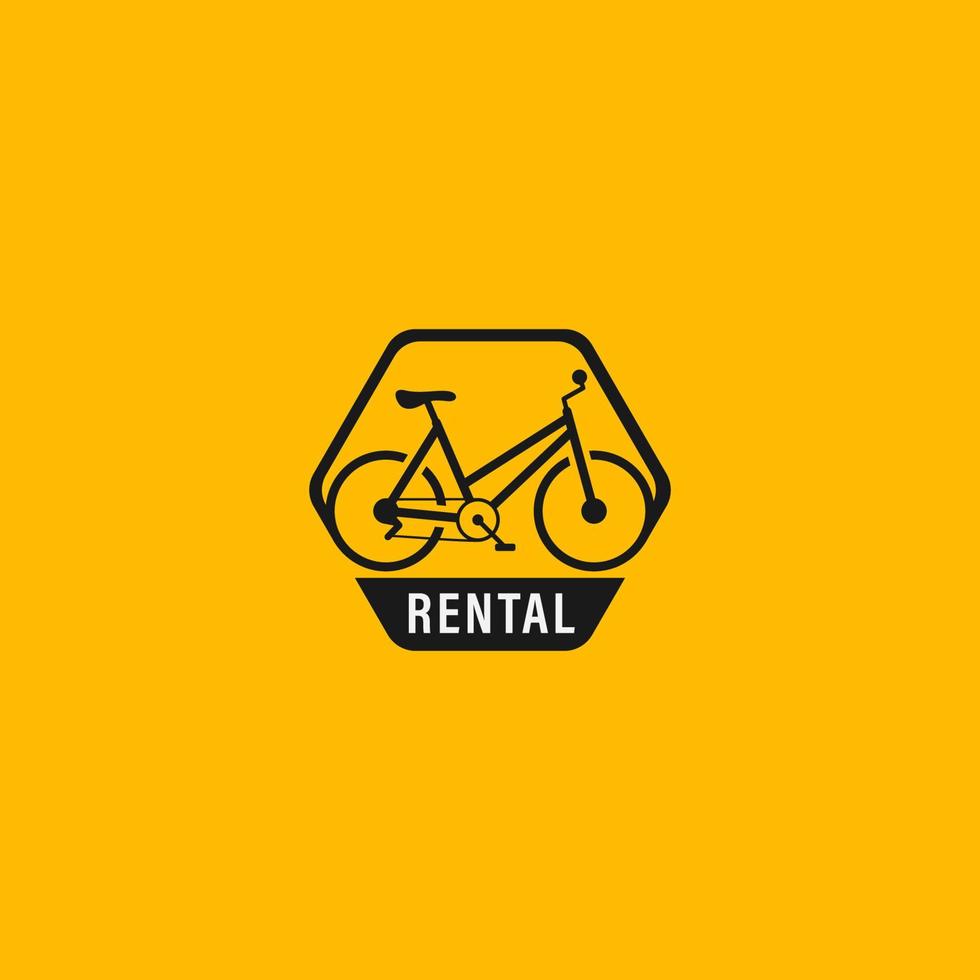 vector de logotipo de bicicleta