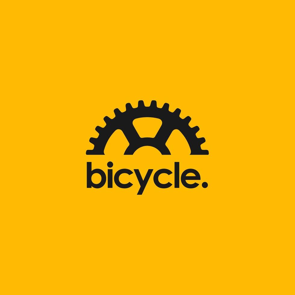 vector de logotipo de bicicleta