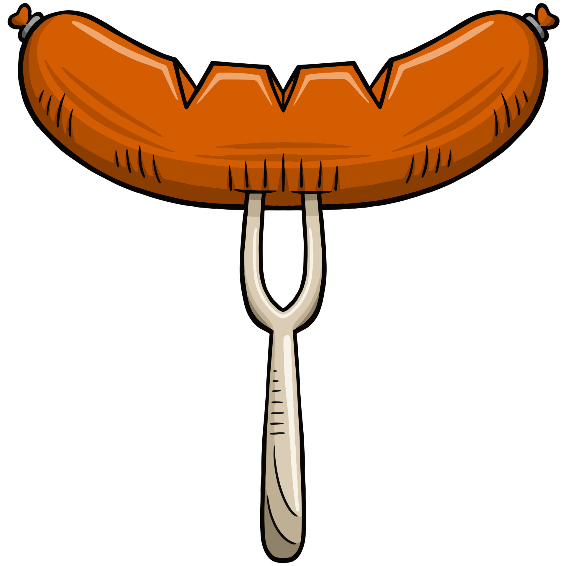 Sausage Vector Illustration 12619928 Vector Art at Vecteezy
