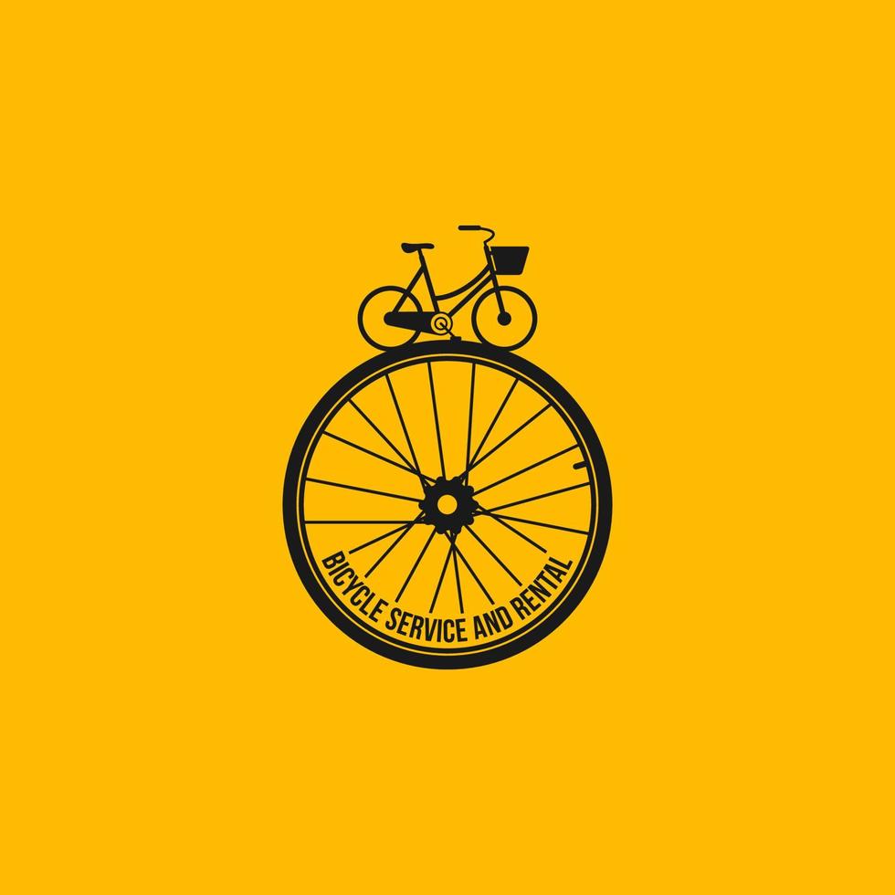 vector de logotipo de bicicleta