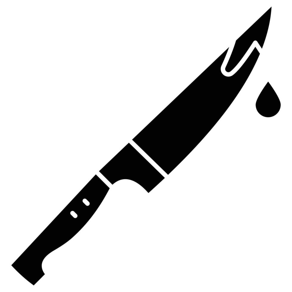 Bloody knife  which can easily modify or edit vector