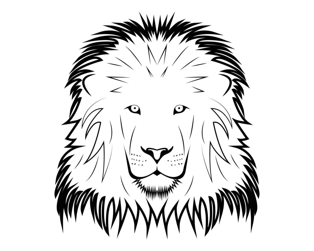 Lion head vector illustration