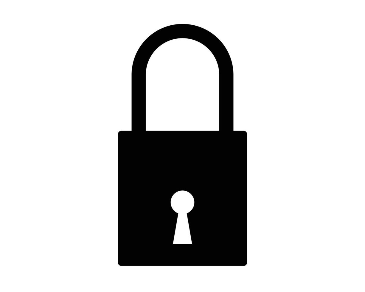 Padlock vector pictogram