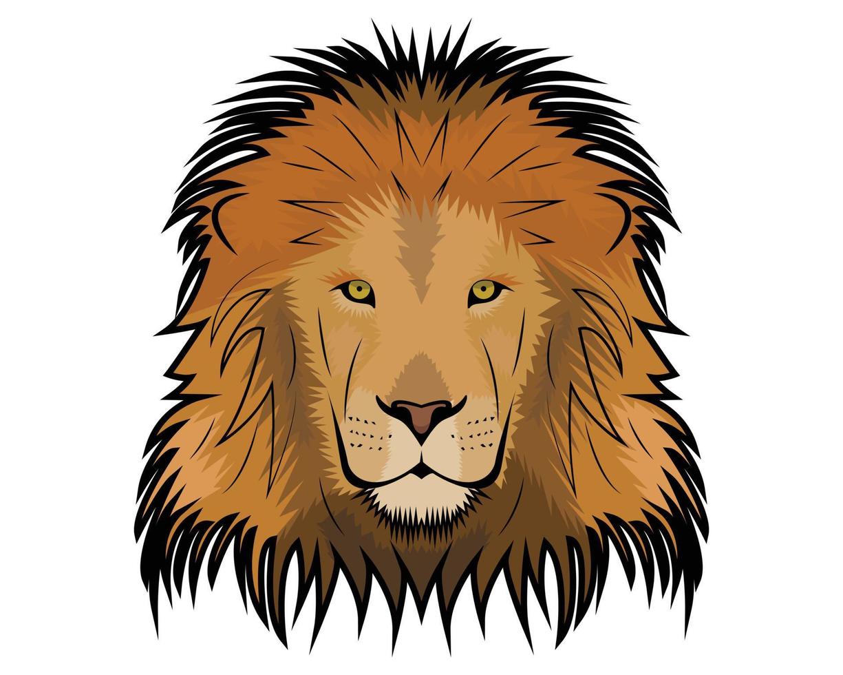 Lion head vector illustration