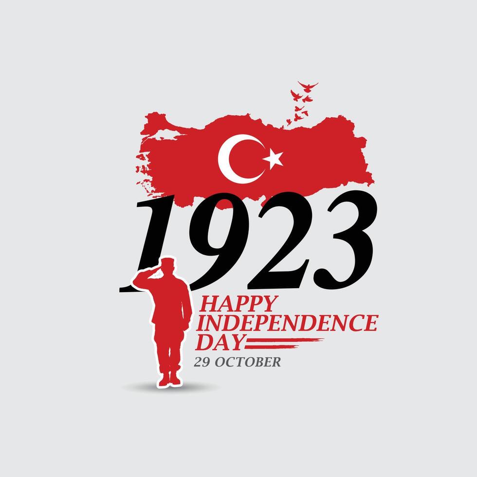 día de la independencia de turquía, 29 de octubre de 1923 vector