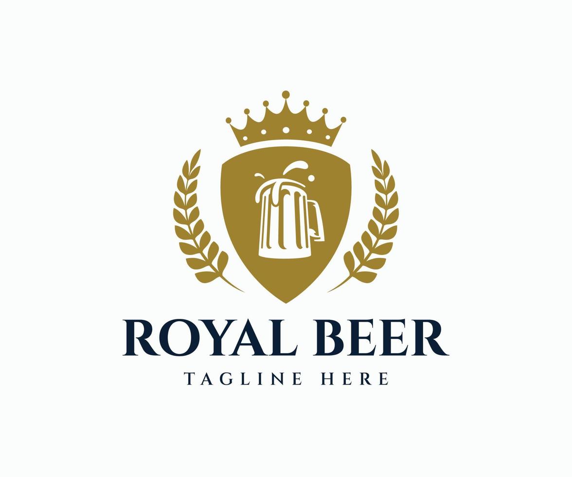 Modern Beer Logo Design Template vector