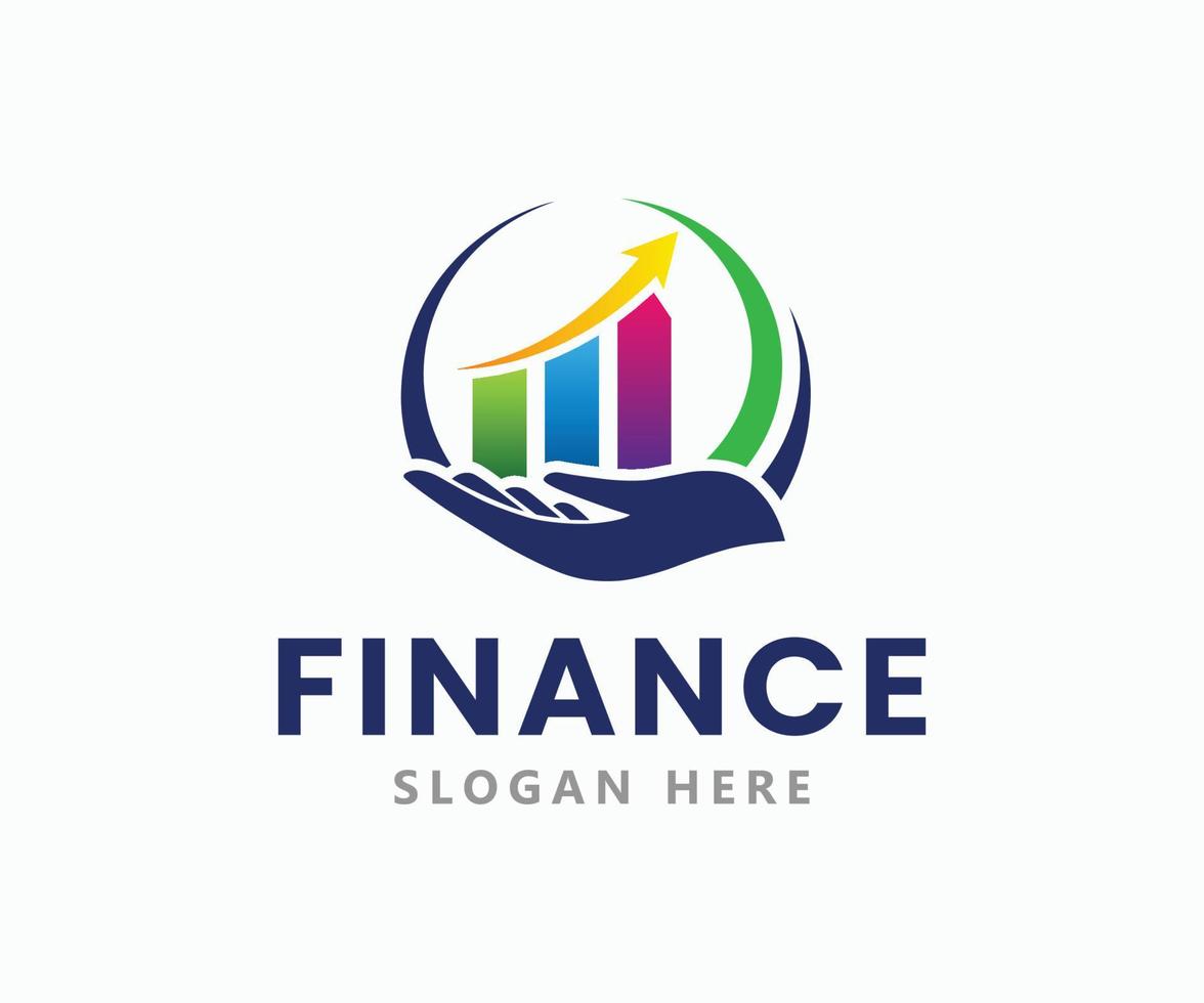 Modern Financial Logo Design Idea vector