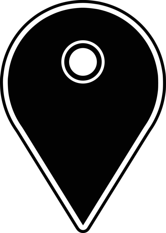 Location vector Illustration Black Icon