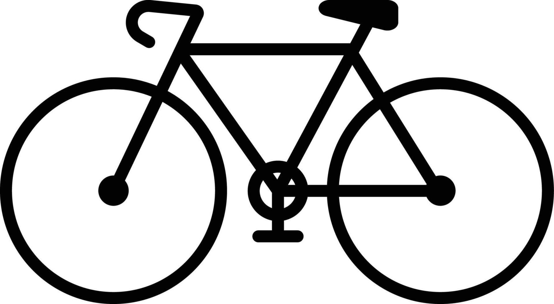 bicicleta de carrera ciclista, icono de ilustración de bicicleta deportiva vector