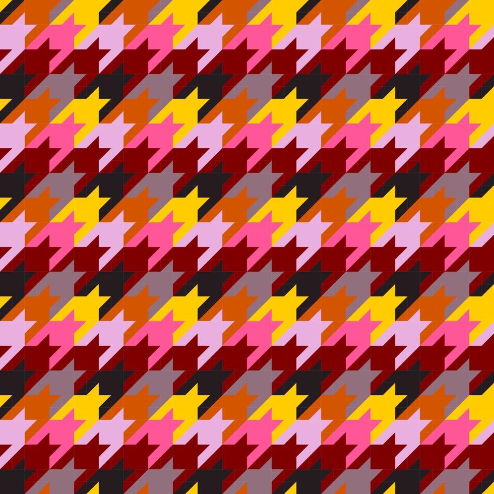 beautiful seamless geometric pattern with houndstooth vector