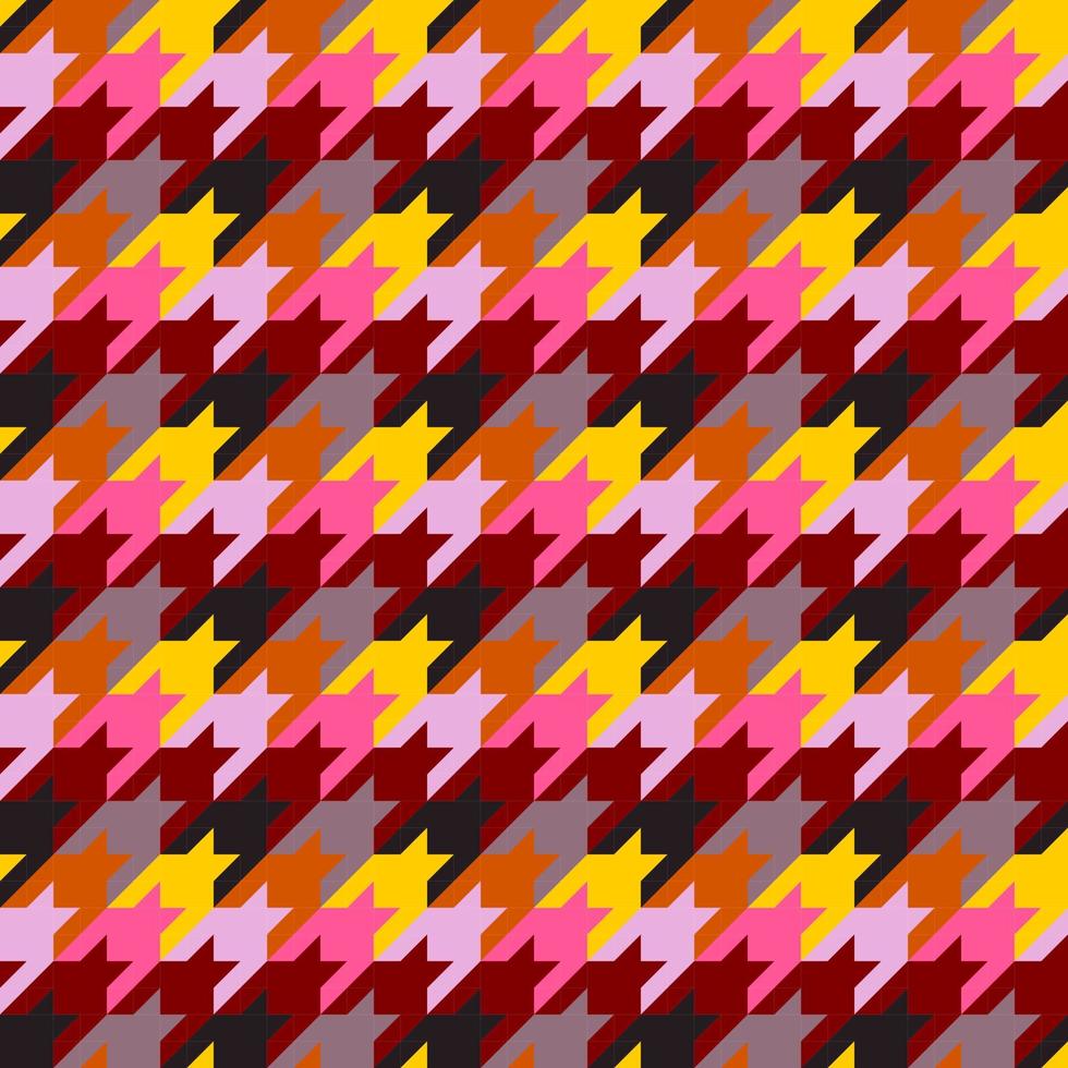 beautiful seamless geometric pattern with houndstooth vector