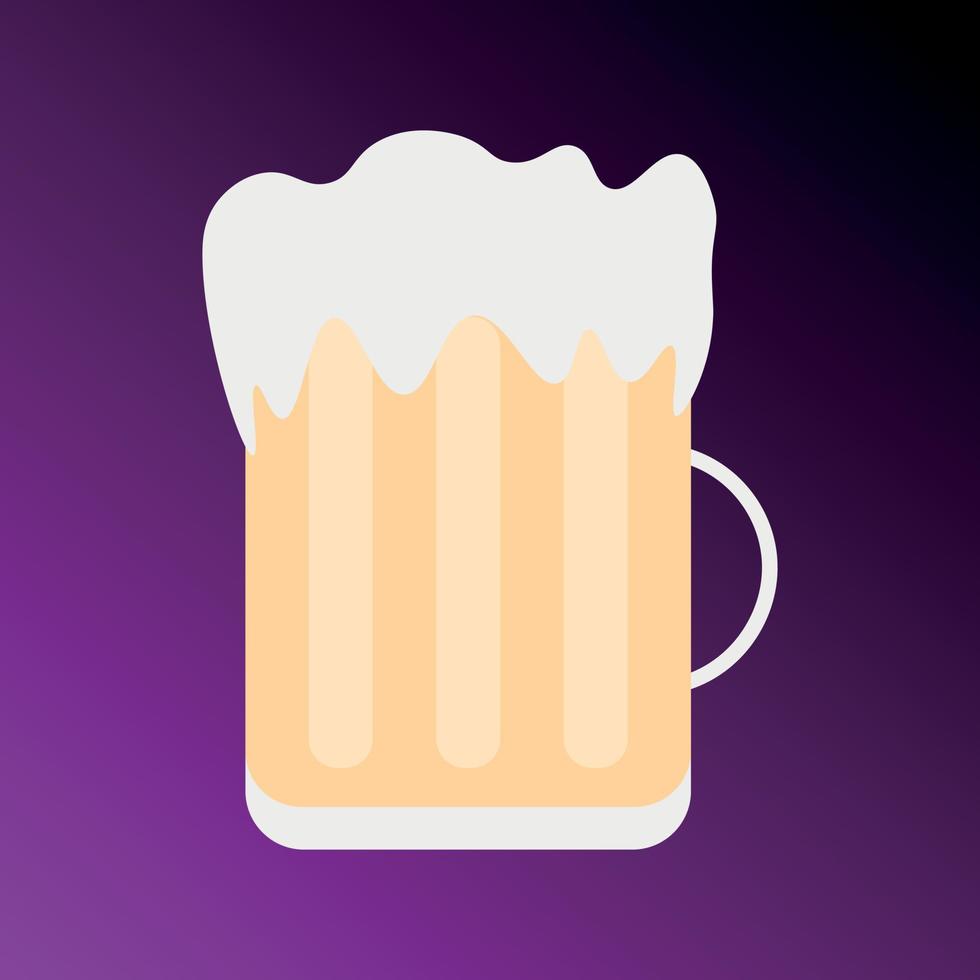 diseño de vector de cerveza con fondo