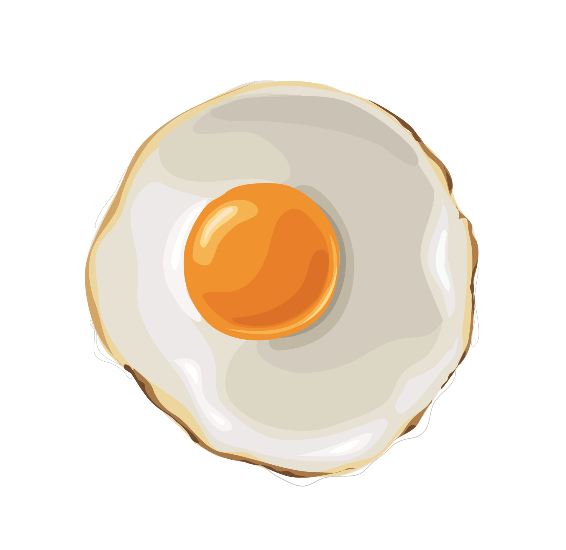 Fried Egg cartoon 12621384 PNG