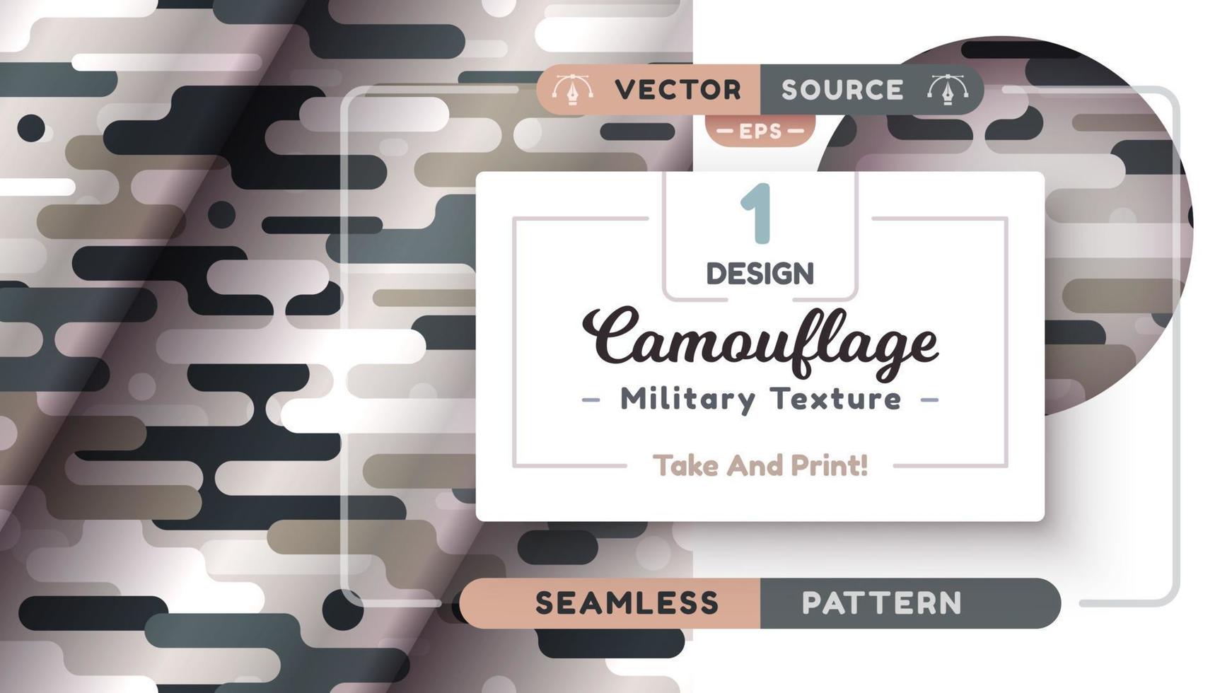 patrón de camuflaje sin fisuras, textura militar, tela de guerra. vector