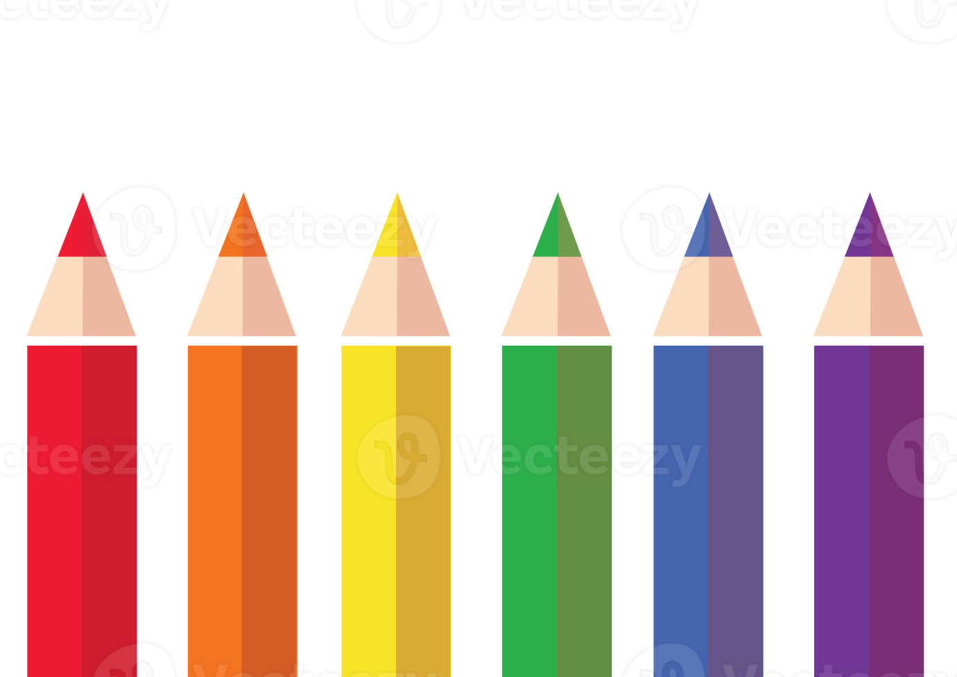 crayon de couleur coloré png