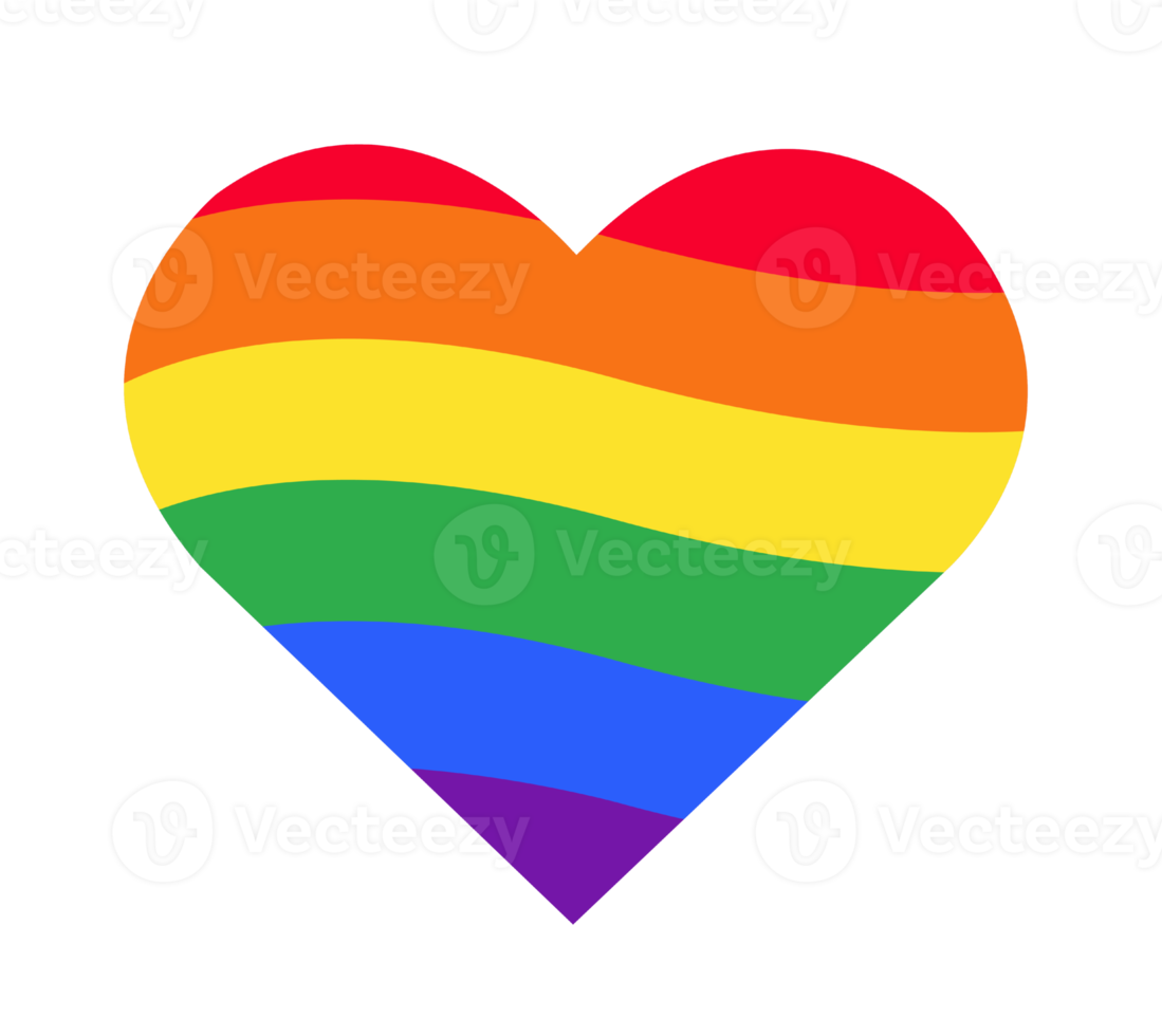 rainbow heart rainbow flag. png