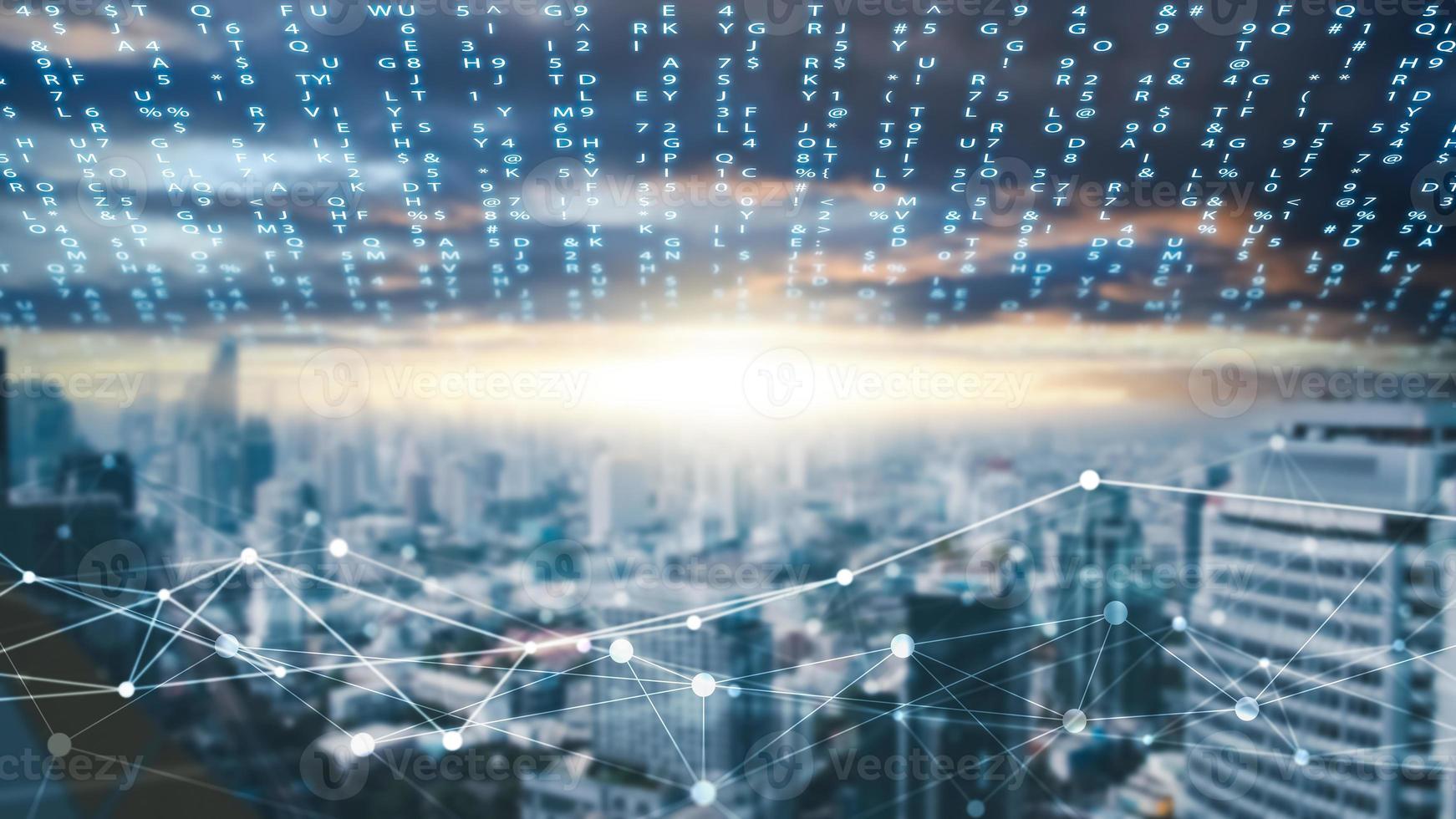 global business Connect to the Internet to access consumer information, future digital marketing strategies, investment planning. Business development technology, banking, finance and stocks. photo