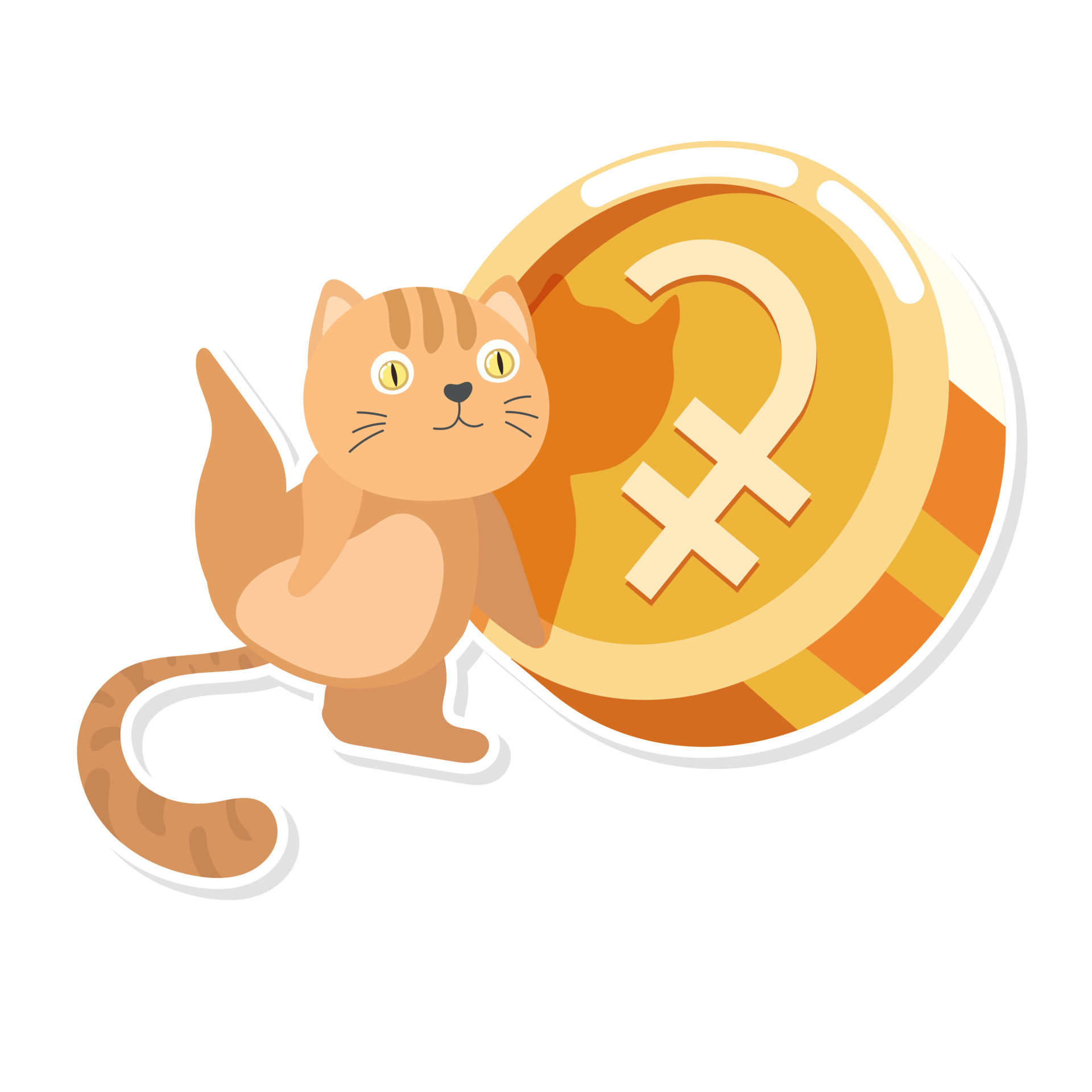 cat and coin cartoon 12621805 PNG