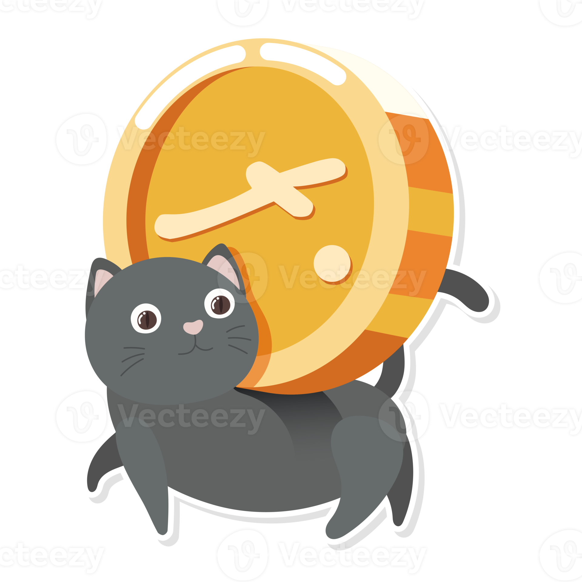 cat and coin cartoon 12621806 PNG