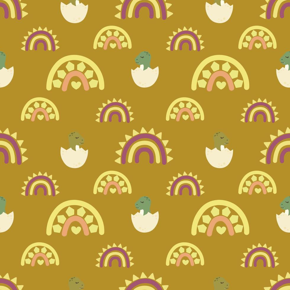 Dinosaurs seamless patterns. You may create awesome fabric and pillow design photo