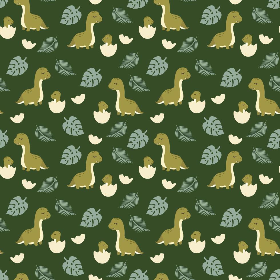 Dinosaurs seamless patterns. You may create awesome fabric and pillow design photo