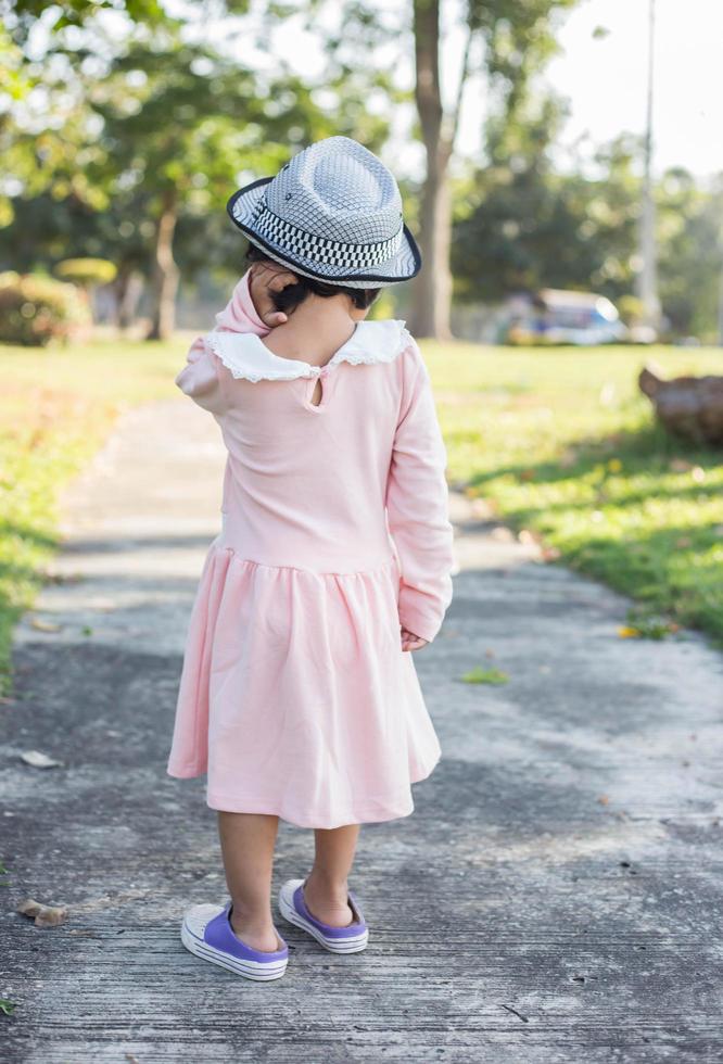 Portrait of adorable little girl photo