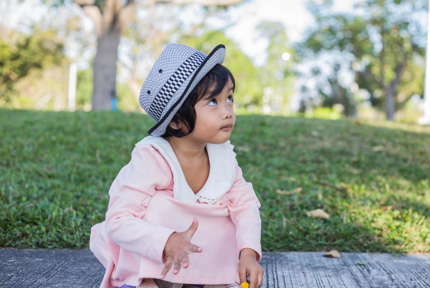 Portrait of adorable little girl photo