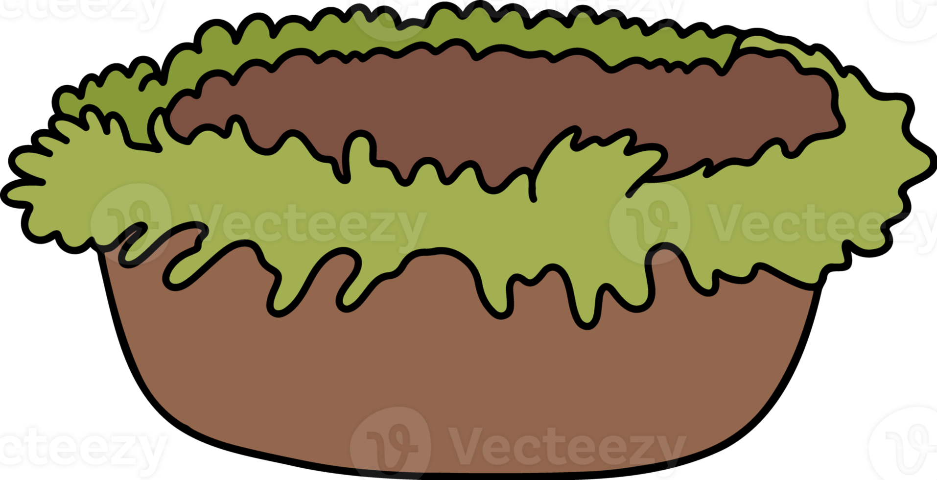 Wooden Plant Pot illustration png