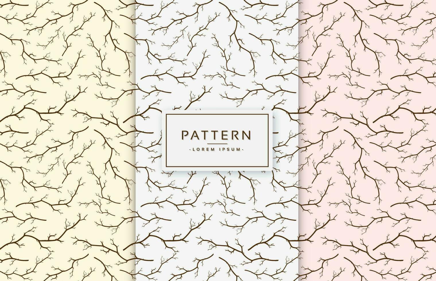 Generative branch growth pattern vector