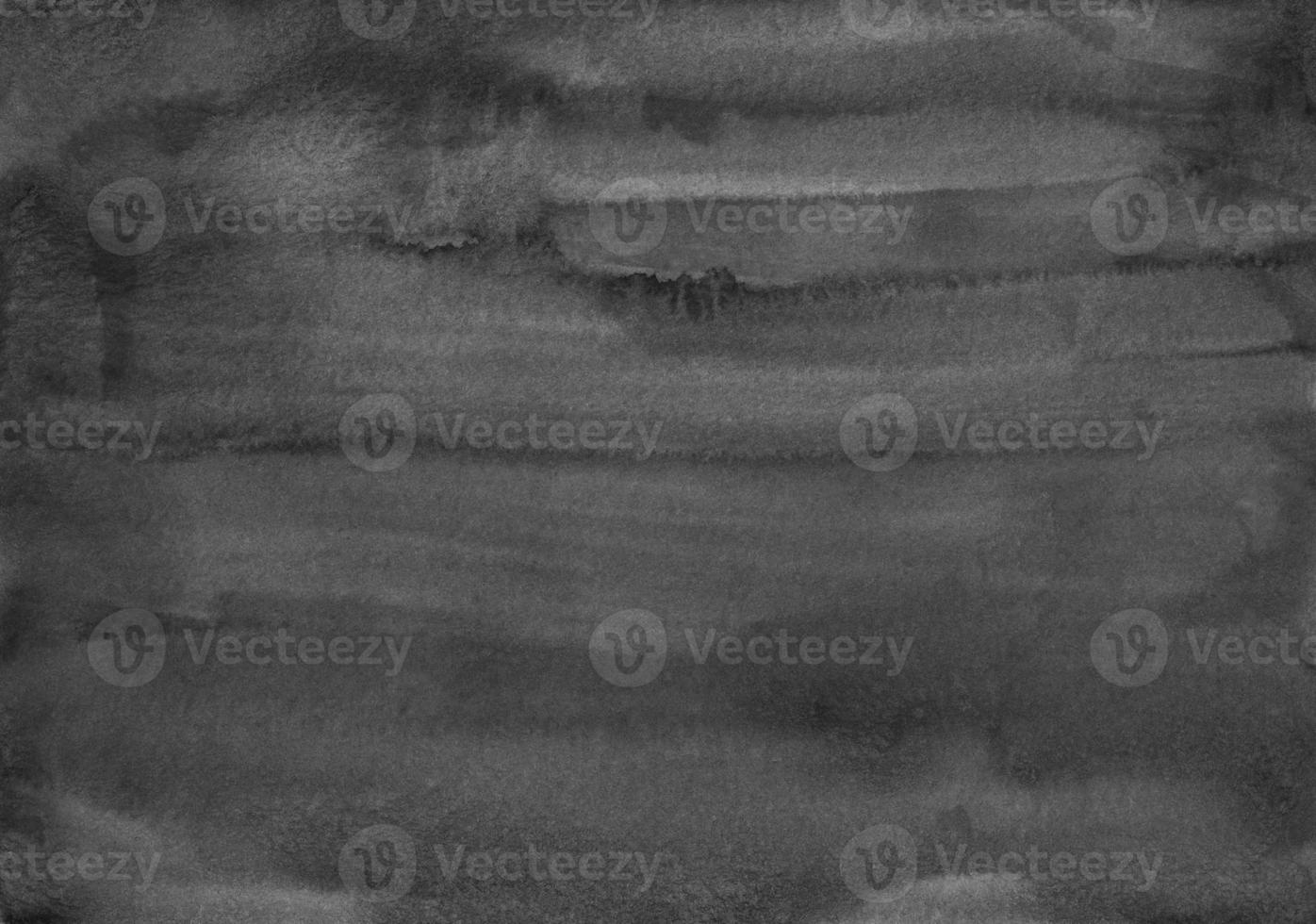 Watercolor dark gray and black background. Monochrome liquid backdrop. Stains on paper, hand painted. photo