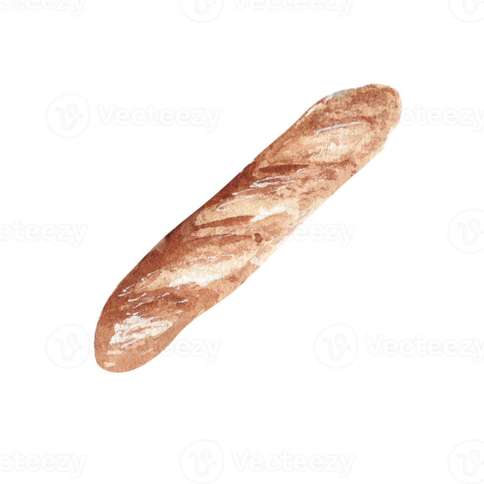 waterverf bakkerij brood png