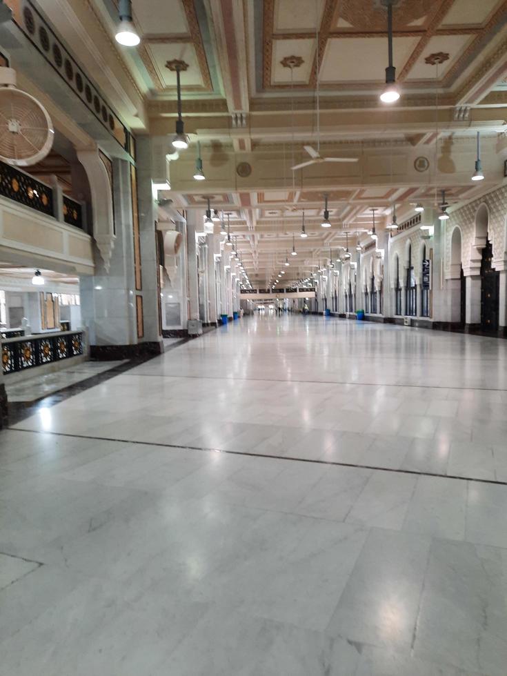 Mecca, Saudi Arabia, Oct 2022 - Beautiful inside view of Safa and Marwa in Masjid Al Haram, Mecca. photo