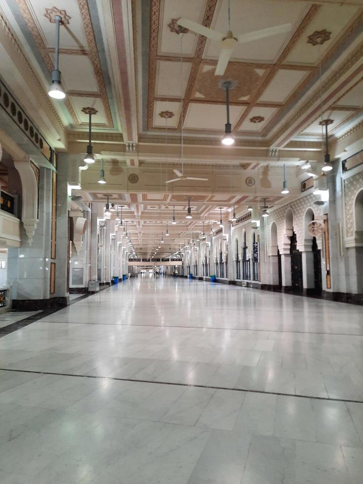 Mecca, Saudi Arabia, Oct 2022 - Beautiful inside view of Safa and Marwa in Masjid Al Haram, Mecca. photo