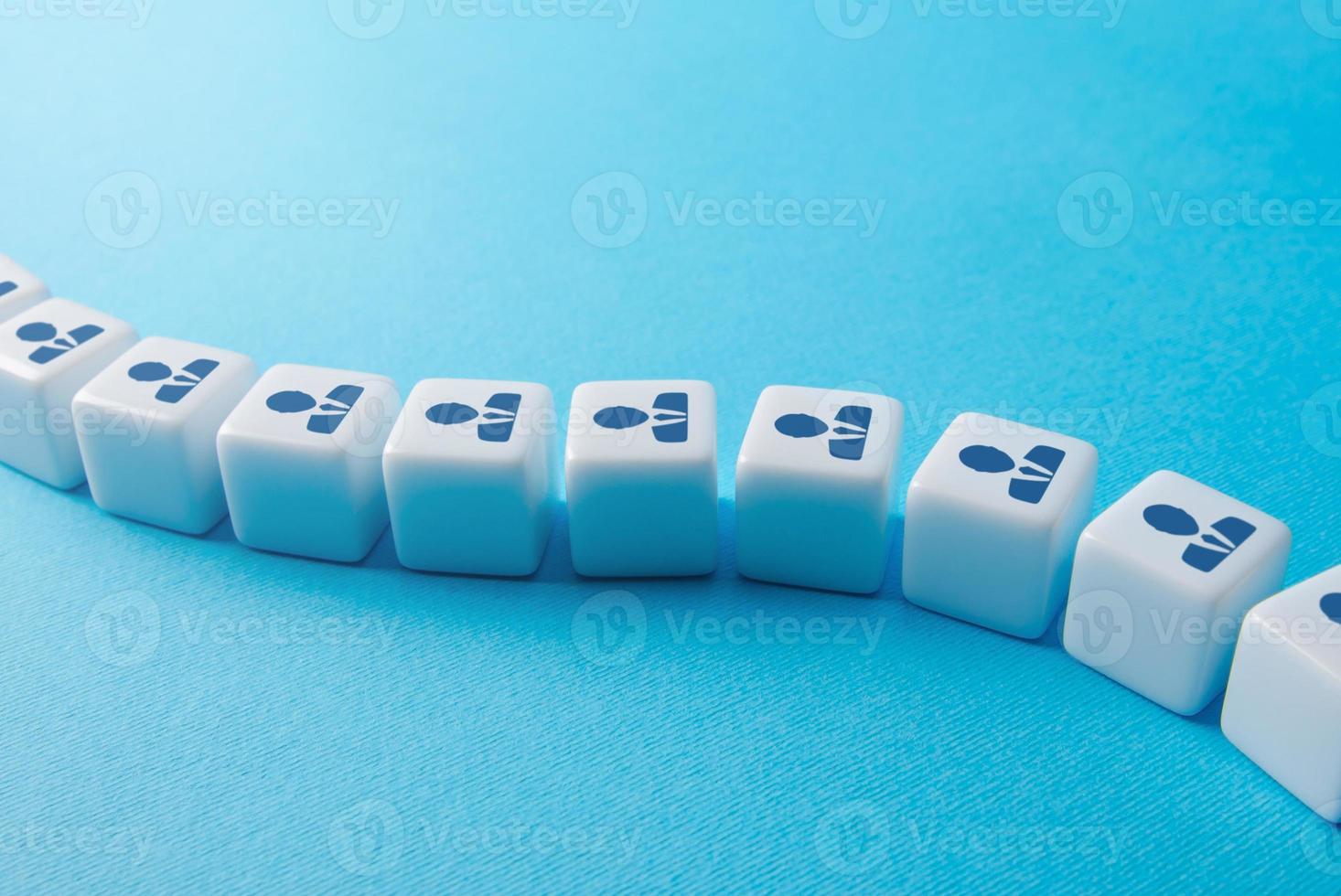 Chain of people. Delegation of work. Concept of spreading news and rumors. Cooperation and experience information exchange. Participation in work and collaboration. photo