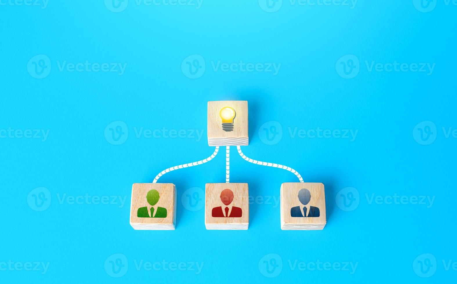 People join forces to develop a new idea. Joint business project. Founding a startup development. Achieving goal. Innovation, collective ideas. Team cooperation, help assistance in implementation photo