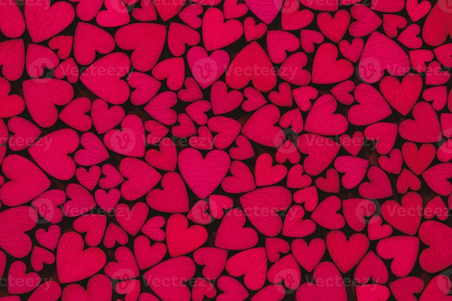 Red hearts background, full frame shot, heart-shaped decor, Valentines texture backgrounds photo