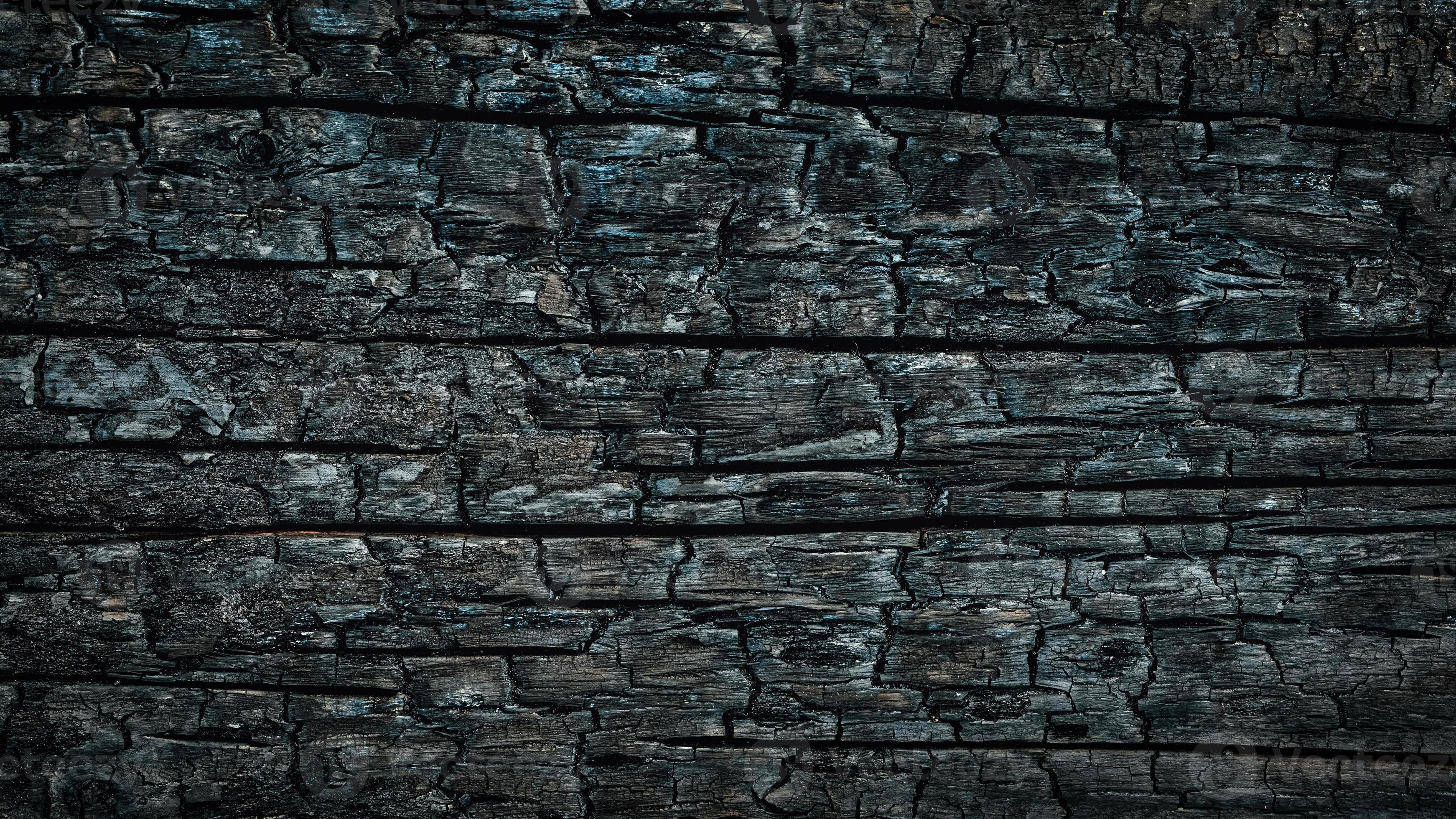 Charcoal background, natural burnt wood texture closeup 12623975 Stock